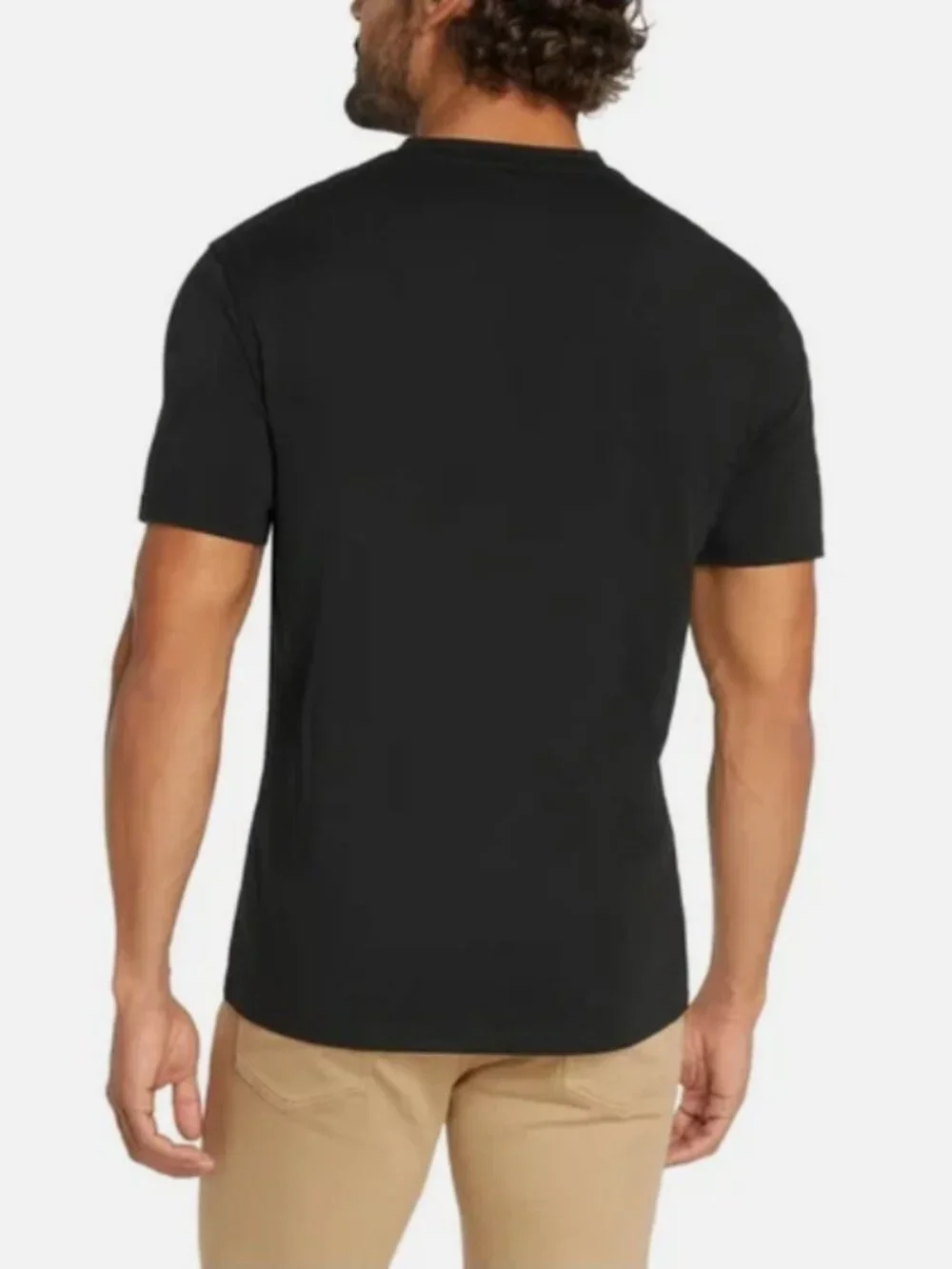 Banana Republic Men's V-Neck Tee, 3-pack, Cotton, Black, Size M